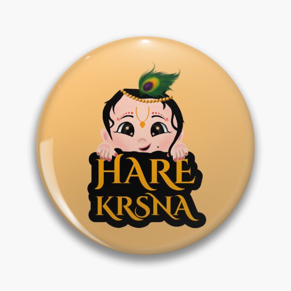 Item preview, Baby Krishna - Cute Krishna - Hare Krishna - krishna conscious kids designed and sold by stayartsy07.