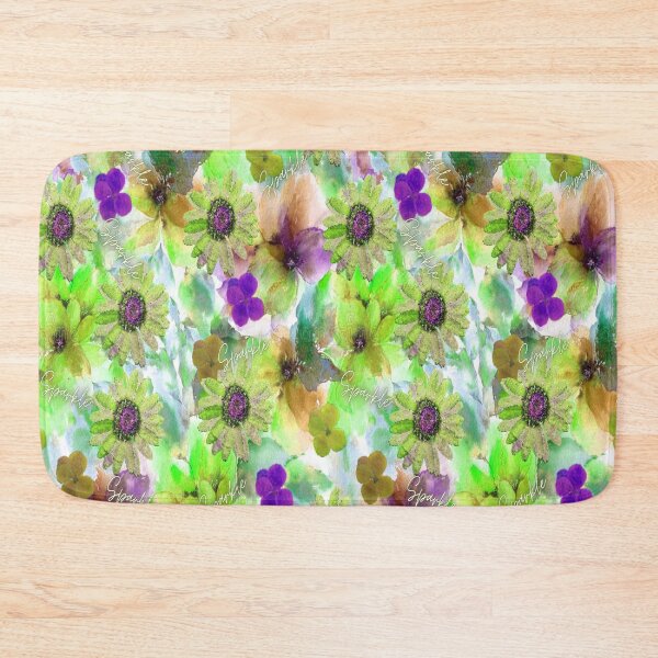 Item preview, Sparkle Floral Design 2,  Bohemian design, Abstraction, bold colorful abstract playful design inspired by nature designed and sold by Adri Barnard.