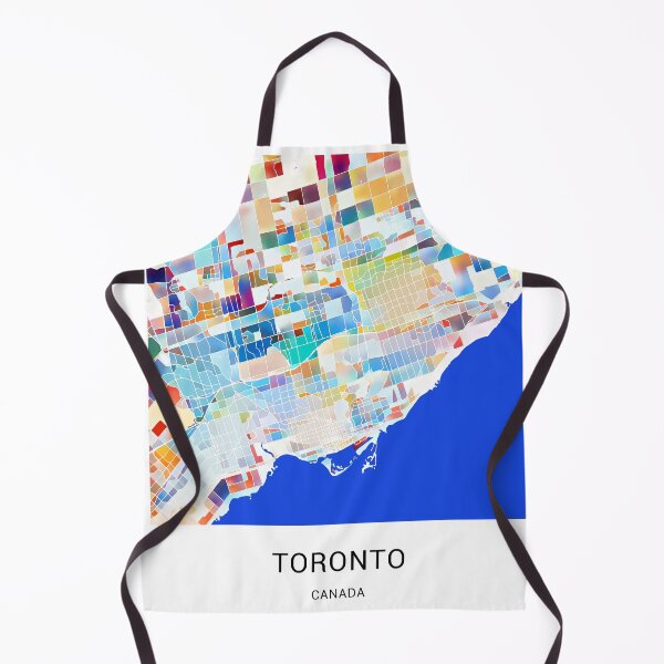 Item preview, Toronto Canada Named City Map - Tropical Rainbow Scheme designed and sold by StylishStacks.
