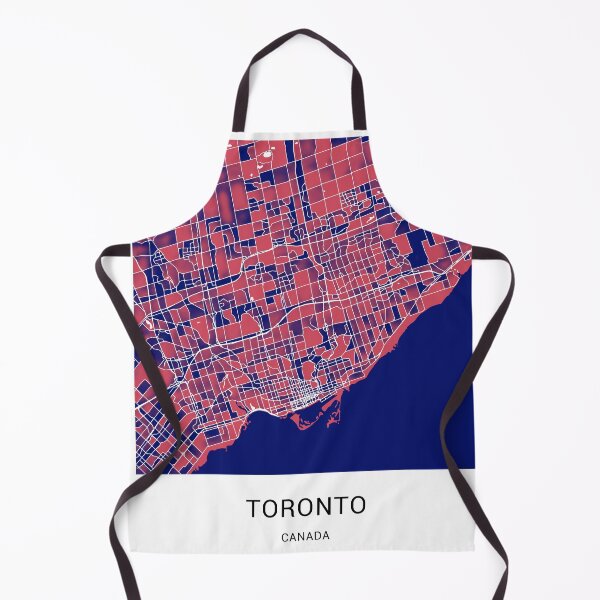 Item preview, Toronto Canada Named City Map - Red-Blue Duotone designed and sold by StylishStacks.