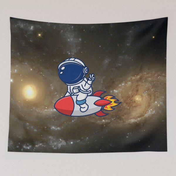 Item preview, astronaut ride a rocket designed and sold by asbno19.