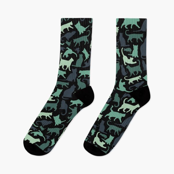 Item preview, Cats in Green Hues - Pattern designed and sold by GWTF-Designs.