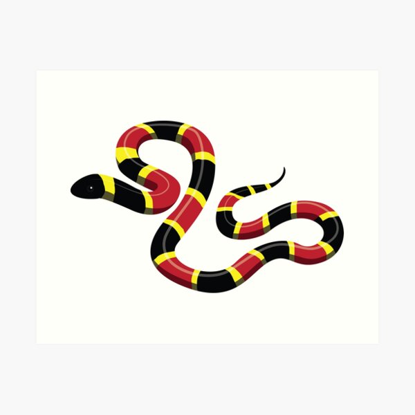Item preview, Eastern Coral Snake Character on the Ground T-Shirt designed and sold by SUPERHERON.