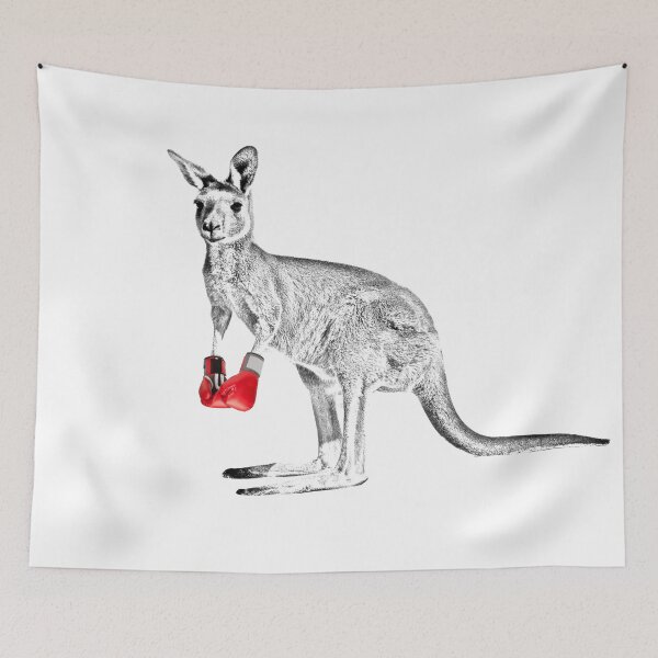 Item preview, boxing kangaroo designed and sold by crottle.