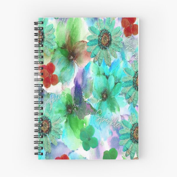 Item preview, Sparkle Floral Design 3,  Bohemian design, Abstraction, bold colorful abstract playful design inspired by nature designed and sold by Adri Barnard.