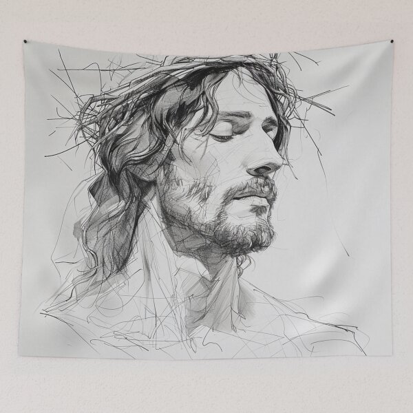 Item preview, Jesus Thorns Pencil Art designed and sold by kaliguy17.
