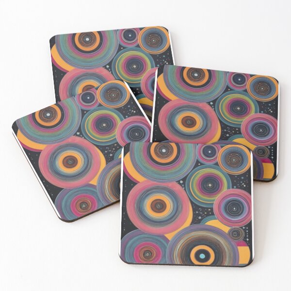 Item preview,      SPACE PATTERN GEOMETRIC ABSTRACT, painting, graffiti, vibrant designed and sold by asbno19.