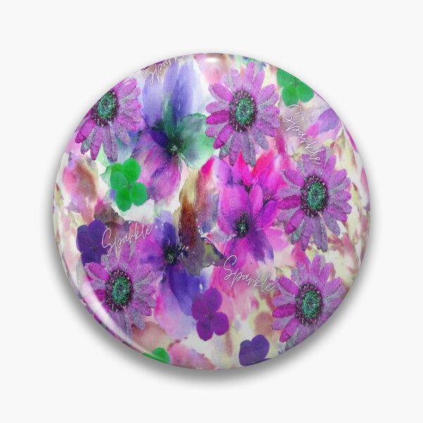 Item preview, Sparkle Floral Design 4,  Bohemian design, Abstraction, bold colorful abstract playful design inspired by nature designed and sold by Adri Barnard.