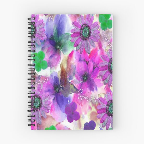 Item preview, Sparkle Floral Design 4,  Bohemian design, Abstraction, bold colorful abstract playful design inspired by nature designed and sold by Adri Barnard.