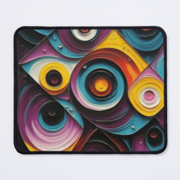 Item preview, SPACE PATTERN GEOMETRIC ABSTRACT, painting, graffiti, vibrant designed and sold by asbno19.