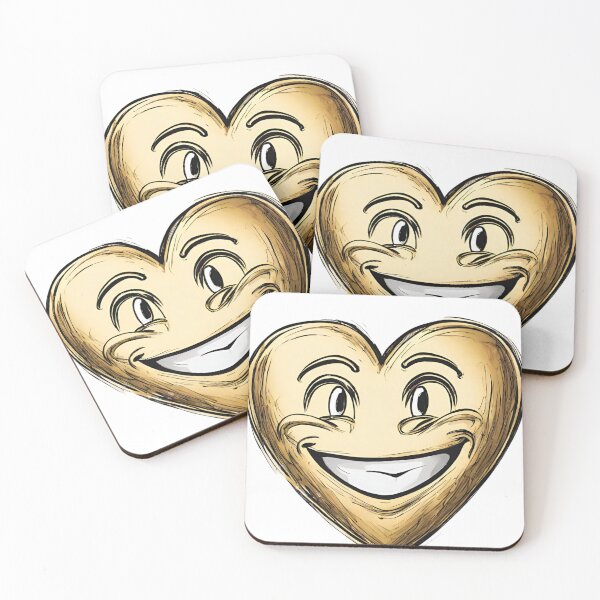 Item preview, gold, golden heart, smiling heart, smile designed and sold by LYDIA0304.