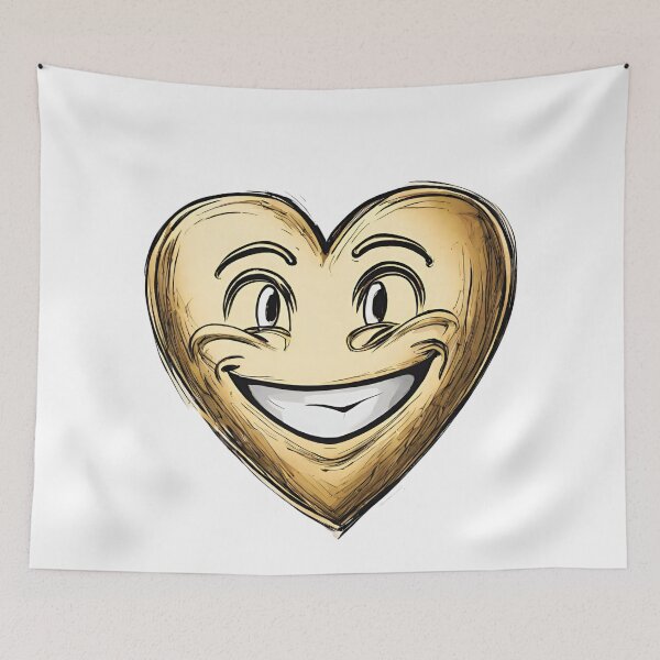 Item preview, gold, golden heart, smiling heart, smile designed and sold by LYDIA0304.