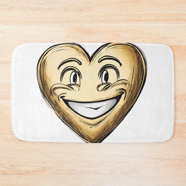 Item preview, gold, golden heart, smiling heart, smile designed and sold by LYDIA0304.