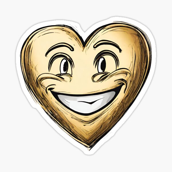 smiling heart clipart