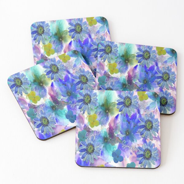 Item preview,  Sparkle Floral Design 5,  Bohemian design, Abstraction, bold colorful abstract playful design inspired by nature designed and sold by Adri Barnard.