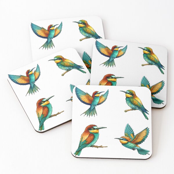 Item preview, Bee Eater Stickers Sheet Bundle designed and sold by BeansterNL.
