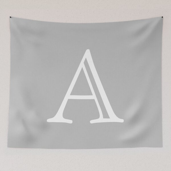Item preview, Silver Gray Basic And Elegant Monogram A designed and sold by rewstudio.