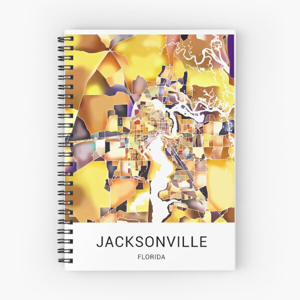 Item preview, Jacksonville Florida Named City Map - Golden Yellow designed and sold by StylishStacks.