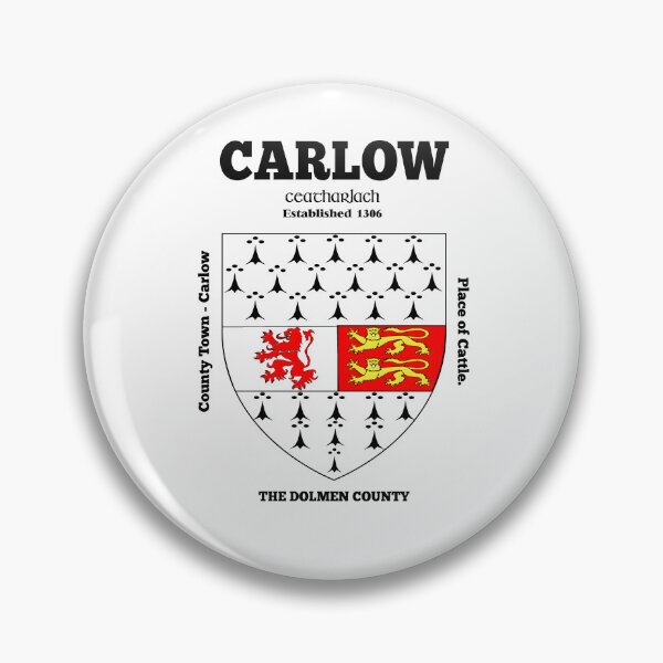 Item preview, Irish County Carlow Ireland Crest, Translation & More designed and sold by REAL IRISH GIFTS.