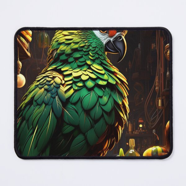 Item preview, Wildlife Artwork Abstract Art Green Parrot Real Birds Animals Oil Painting B1991 designed and sold by MPCFICTION.