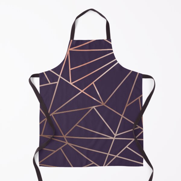 Item preview, Deep Purple and Metallic Rose Gold Geometric Design designed and sold by Ladyfyre.
