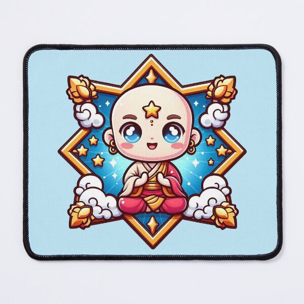Item preview, Panchika God of riches -  Buddah Meditating Cartoon designed and sold by PickledjoArt.