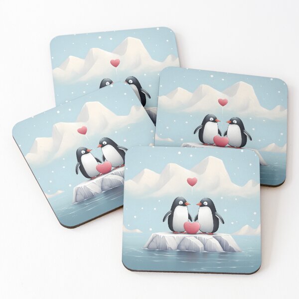 Item preview, Penguin Valentines Day Little Cute Couples  designed and sold by omerfdln34.