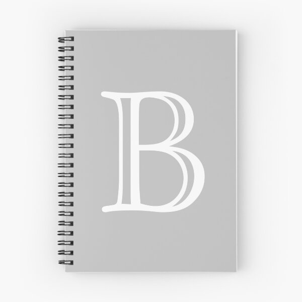 Item preview, Silver Gray Basic And Elegant Monogram B designed and sold by rewstudio.