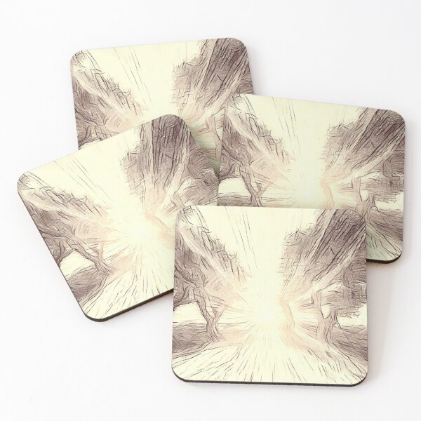 Item preview, Radiant Dawn Forest Sketch designed and sold by vk09.