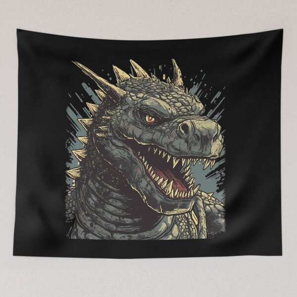 Item preview, Japanese Style Monster Lizard - Classic Kaiju Monster Design designed and sold by MLArtifex.