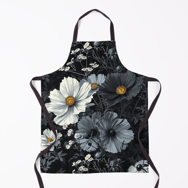 Item preview, A modern and minimalist floral pattern bold black and white blooms. designed and sold by cozycrafts3.