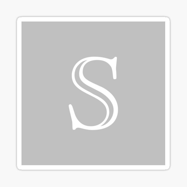 Artikel-Vorschau von Silbernes graues grundlegendes und elegantes Monogramm S, designt und verkauft von rewstudio.