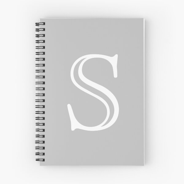 Item preview, Silver Gray Basic And Elegant Monogram S designed and sold by rewstudio.