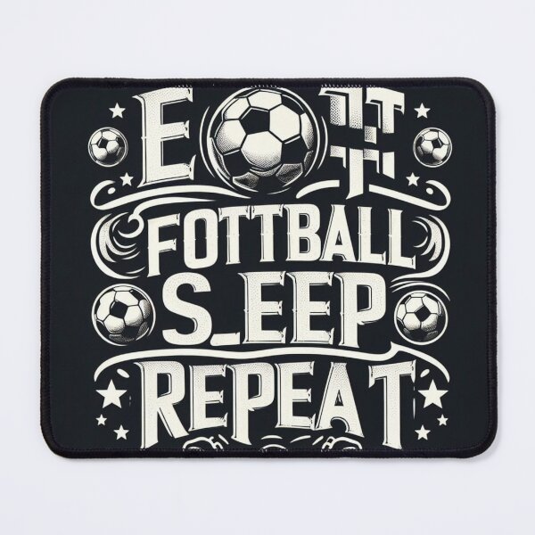 Item preview, Eat Football sleep repat designed and sold by storeofmylOVE.