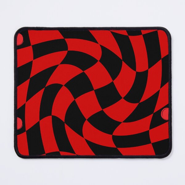 Item preview, Circles and Red swirl pattern checkedboard designed and sold by ViYa1.