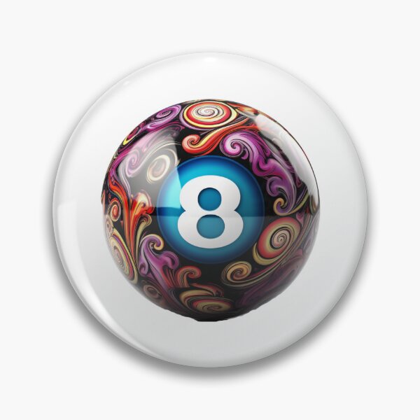 Item preview, Crystal Ball Elegance: Dive into Destiny with our Luxe 8-Ball Collection on Redbubble! designed and sold by Ignorant-Artist.