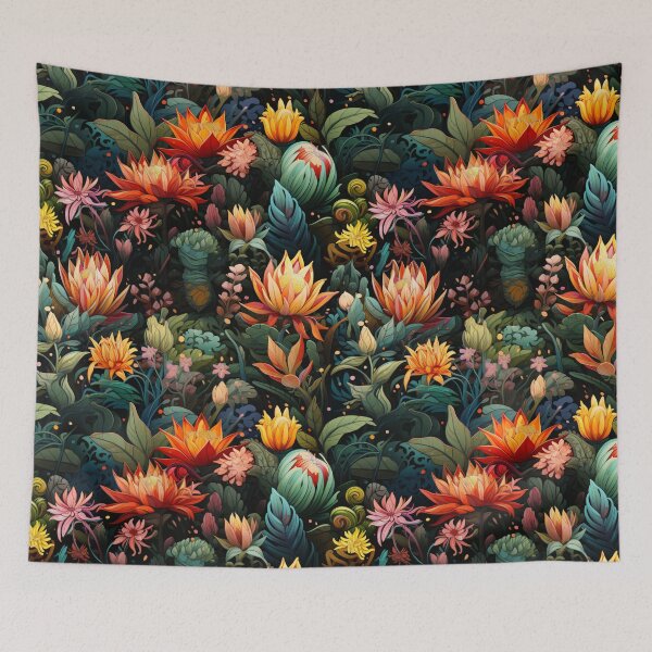 Item preview, A modern botanical art in vibrant color designed and sold by cozycrafts3.