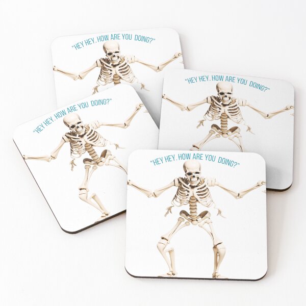 Item preview, "Hey Hey, How  are you doing?"  Happy Skeleton designed and sold by Frame of Mind .