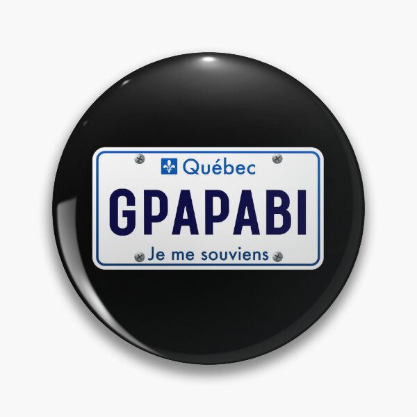 Item preview, Passe-Partout GPAPABI Quebec Funny Car License Plate designed and sold by Quebec-Shop.