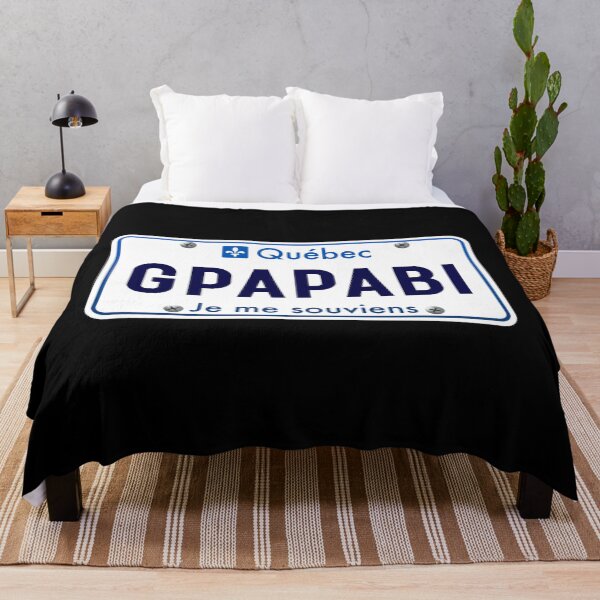 Item preview, Passe-Partout GPAPABI Quebec Funny Car License Plate designed and sold by Quebec-Shop.