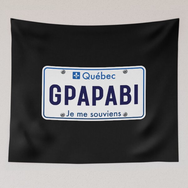 Item preview, Passe-Partout GPAPABI Quebec Funny Car License Plate designed and sold by Quebec-Shop.