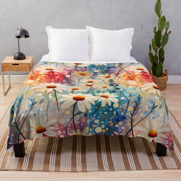 Item preview, Wildflowers art, in the style of pointillism, nostalgic emotional tone designed and sold by cozycrafts3.