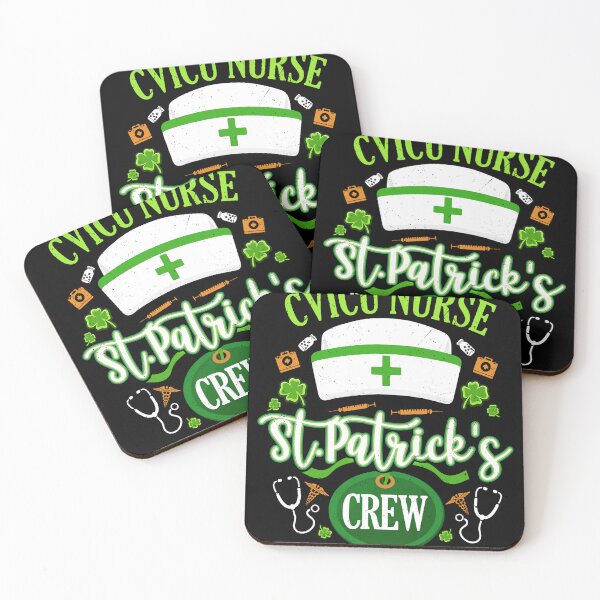 Item preview, CVICU Nurse St Patrick's Day Crew Shamrock Matching designed and sold by BalladOfZeus.