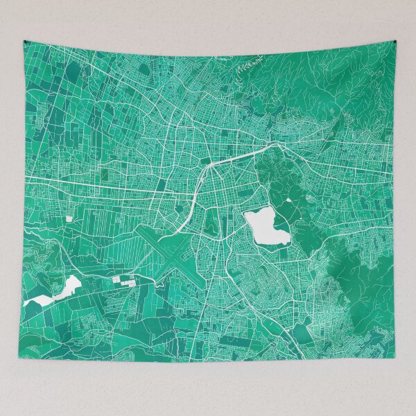 Item preview, Cochabamba City Map of Bolivia - Watercolor designed and sold by deMAP.
