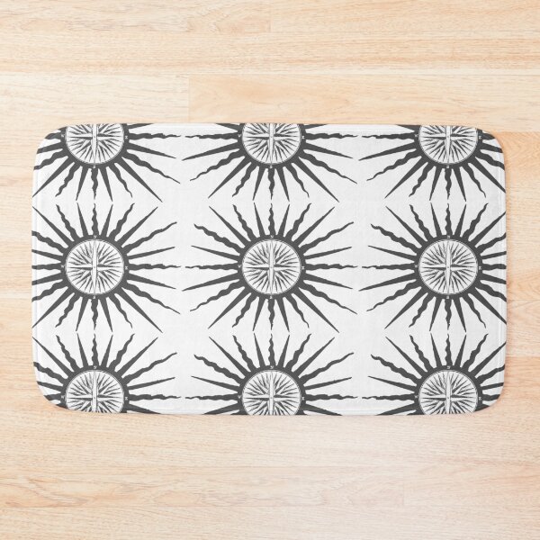 Item preview, Dark Grey Sun Star Compass designed and sold by LZenDesigns.