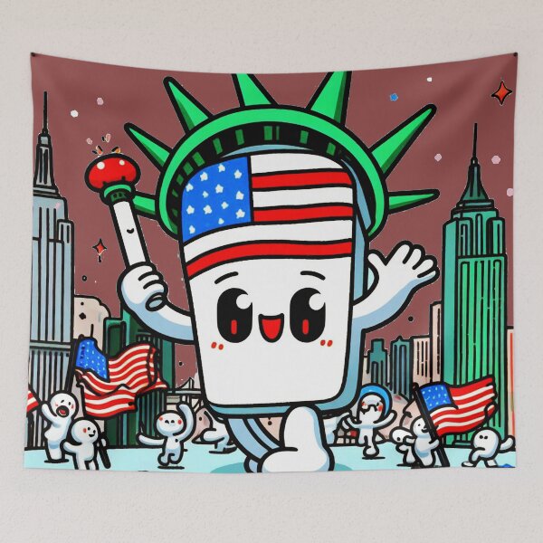 Item preview, Saddle Up for Soapsuds! Western Bubble Art Statue of Liberty designed and sold by digitalgull.