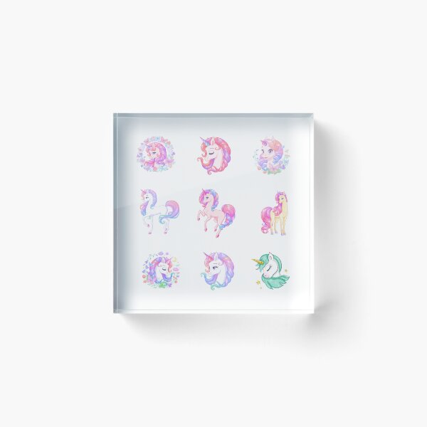 Item preview, beautiful unicorn with beautiful hair designed and sold by huape.