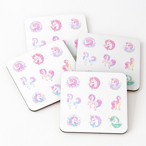 Item preview, beautiful unicorn with beautiful hair designed and sold by huape.