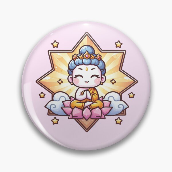 Item preview, Panchika God of riches -  Buddah Meditating Cartoon designed and sold by PickledjoArt.