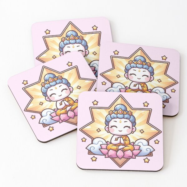 Item preview, Panchika God of riches -  Buddah Meditating Cartoon designed and sold by PickledjoArt.